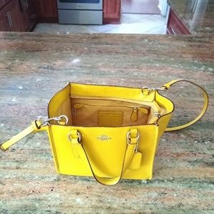 Coach Yellow or Mustard Crossbody Bag